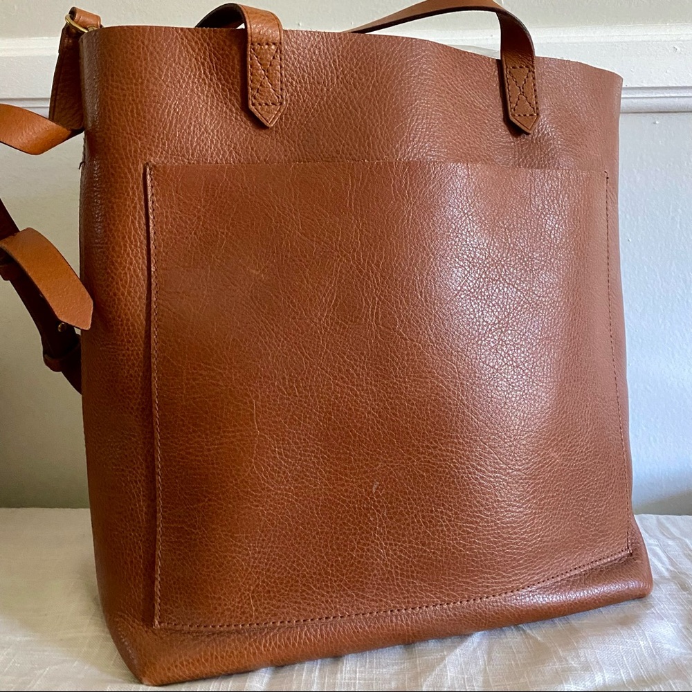 Madewell Medium Transport Tote bag English saddle